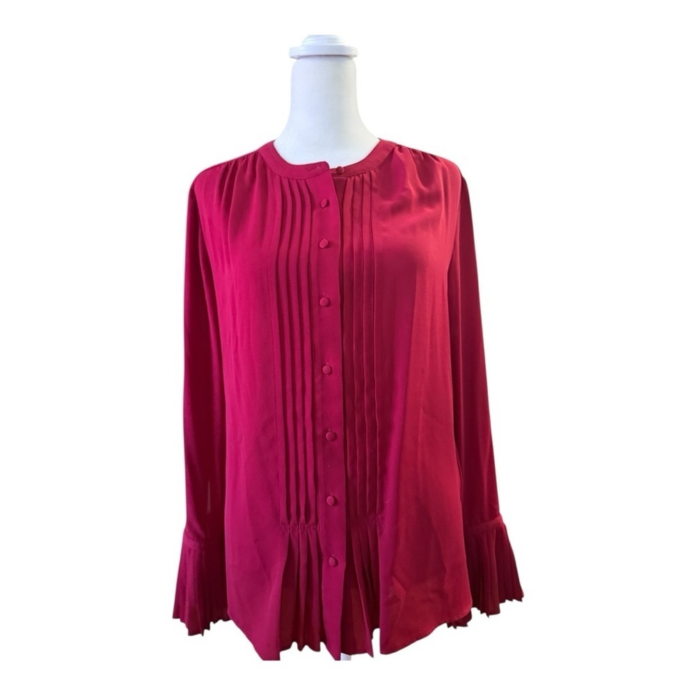 Active Seller! White House Black Market Burgundy Women's Office Interview top